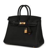 Hermes Birkin 25 Black Togo Brushed Gold Hardware - Thumbnail View 5