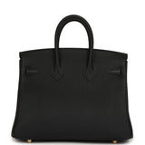 Hermes Birkin 25 Black Togo Brushed Gold Hardware - Thumbnail View 4