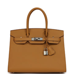 Hermes Birkin Sellier 30 Sesame Epsom Palladium Hardware