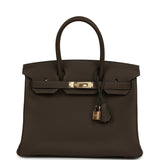 Hermes Birkin 30 Vert Loden Togo Permabrass Hardware - Thumbnail View 1