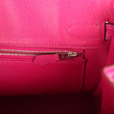 Pre-owned Hermes Birkin 30 Rose Scheherazade Shiny Niloticus Crocodile Palladium Hardware - Thumbnail View 9