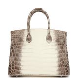 Pre-owned Hermes Birkin 30 Himalaya Niloticus Crocodile Palladium Hardware - Thumbnail View 4