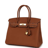 Hermes Birkin 30 Gold Togo Gold Hardware - Thumbnail View 5