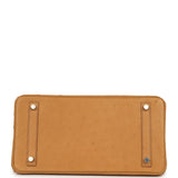 Hermes Birkin 30 Tabac Camel Ostrich Palladium Hardware - Thumbnail View 6