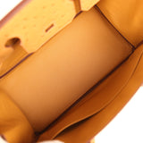 Hermes Birkin 30 Tabac Camel Ostrich Palladium Hardware - Thumbnail View 8