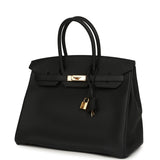 Pre-owned Hermes Birkin 35 Black Togo Gold Hardware - Thumbnail View 5
