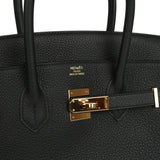 Pre-owned Hermes Birkin 35 Black Togo Gold Hardware - Thumbnail View 7
