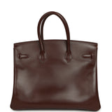 Vintage Hermes Birkin 35 Noisette Box Gold Hardware - Thumbnail View 4
