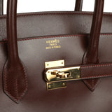 Vintage Hermes Birkin 35 Noisette Box Gold Hardware - Thumbnail View 7