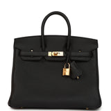 Hermes Birkin 25 Black Togo Gold Hardware - Thumbnail View 1