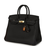 Hermes Birkin 25 Black Togo Gold Hardware - Thumbnail View 5