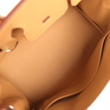 Hermes Birkin 30 Ecru and Beige Toile H Canvas, Biscuit Swift Palladium Hardware - Thumbnail View 8