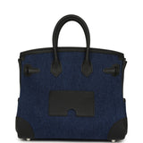 Hermes Birkin Cargo 25 Denim Moyen, Black Swift Palladium Hardware - Thumbnail View 4