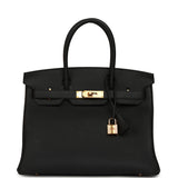 Hermes Birkin 30 Black Togo Rose Gold Hardware - Thumbnail View 1