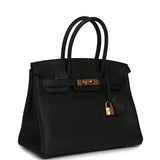 Hermes Birkin 30 Black Togo Rose Gold Hardware - Thumbnail View 2