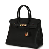 Hermes Birkin 30 Black Togo Rose Gold Hardware - Thumbnail View 5