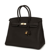 Hermes Birkin 35 Bai Brun Togo Gold Hardware - Thumbnail View 5