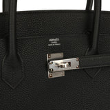 Hermes Birkin 40 Black Togo Palladium Hardware - Thumbnail View 7
