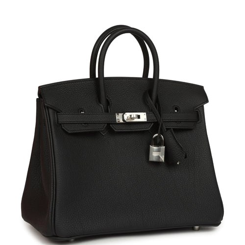 Hermes Birkin 25 Black Togo Palladium Hardware
