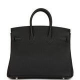 Hermes Birkin 25 Black Togo Palladium Hardware - Thumbnail View 4