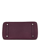 Pre-owned Hermes Birkin 30 Violet Ostrich Palladium Hardware - Thumbnail View 6