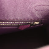 Pre-owned Hermes Birkin 30 Violet Ostrich Palladium Hardware - Thumbnail View 9