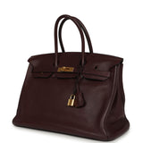 Pre-owned Hermes Birkin 35 Prune Clemence Gold Hardware - Thumbnail View 5