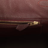Pre-owned Hermes Birkin 35 Prune Clemence Gold Hardware - Thumbnail View 9