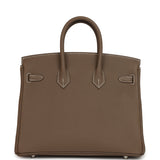Hermes Birkin 25 Etoupe Togo Palladium Hardware - Thumbnail View 4