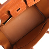 Hermes Birkin 25 Gold Matte Alligator Palladium Hardware - Thumbnail View 8