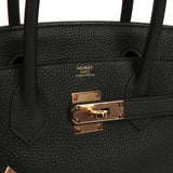 Pre-owned Hermes Birkin 30 Black Togo Rose Gold Hardware - Thumbnail View 7