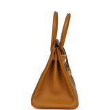 Pre-owned Hermes Special Order (HSS) Birkin 30 Caramel Verso Chèvre Brushed Gold Hardware - Thumbnail View 3
