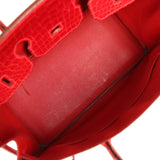 Pre-owned Hermes Birkin 35 Braise Shiny Porosus Crocodile Palladium Hardware - Thumbnail View 8