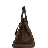 Pre-owned Hermes Special Order (HSS) Birkin 35 Chocolat Verso Togo Gold Hardware - Thumbnail View 4