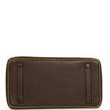Pre-owned Hermes Special Order (HSS) Birkin 35 Chocolat Verso Togo Gold Hardware - Thumbnail View 6