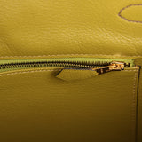 Pre-owned Hermes Special Order (HSS) Birkin 35 Chocolat Verso Togo Gold Hardware - Thumbnail View 9