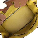 Pre-owned Hermes Special Order (HSS) Birkin 35 Chocolat Verso Togo Gold Hardware - Thumbnail View 8