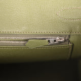Pre-owned Hermes Birkin 30 Vert Olive Shiny Niloticus Crocodile Palladium Hardware - Thumbnail View 9