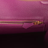 Pre-owned Hermes Birkin 40 Anemone Togo Gold Hardware - Thumbnail View 9