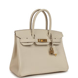 Pre-owned Hermes Birkin 30 Craie Epsom Gold Hardware - Thumbnail View 2