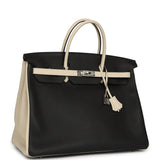 Hermes Special Order (HSS) Birkin 40 Black, Craie Togo Palladium Hardware - Thumbnail View 2