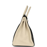 Hermes Special Order (HSS) Birkin 40 Black, Craie Togo Palladium Hardware - Thumbnail View 3