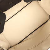 Hermes Special Order (HSS) Birkin 40 Black, Craie Togo Palladium Hardware - Thumbnail View 8