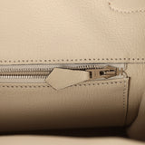Hermes Special Order (HSS) Birkin 40 Black, Craie Togo Palladium Hardware - Thumbnail View 9