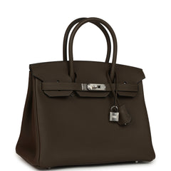 Hermes Birkin 30 Vert Loden Togo Palladium Hardware