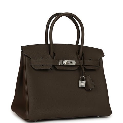 Hermes Birkin 30 Vert Loden Togo Palladium Hardware
