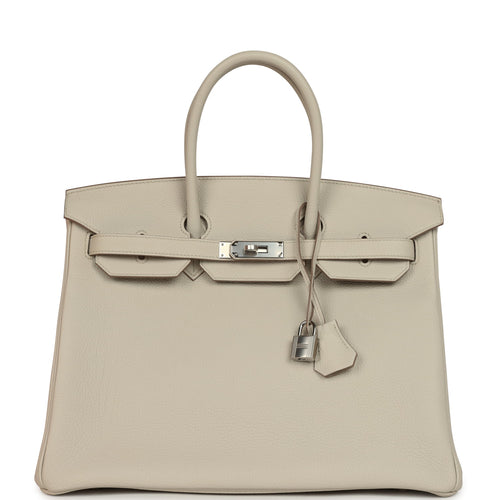 Hermes Birkin 35 Beton Togo Palladium Hardware