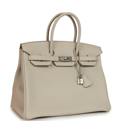 Hermes Birkin 35 Beton Togo Palladium Hardware