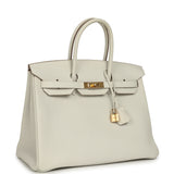 Hermes Birkin 35 Gris Pale Togo Gold Hardware - Thumbnail View 2