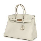 Hermes Birkin 35 Gris Pale Togo Gold Hardware - Thumbnail View 5